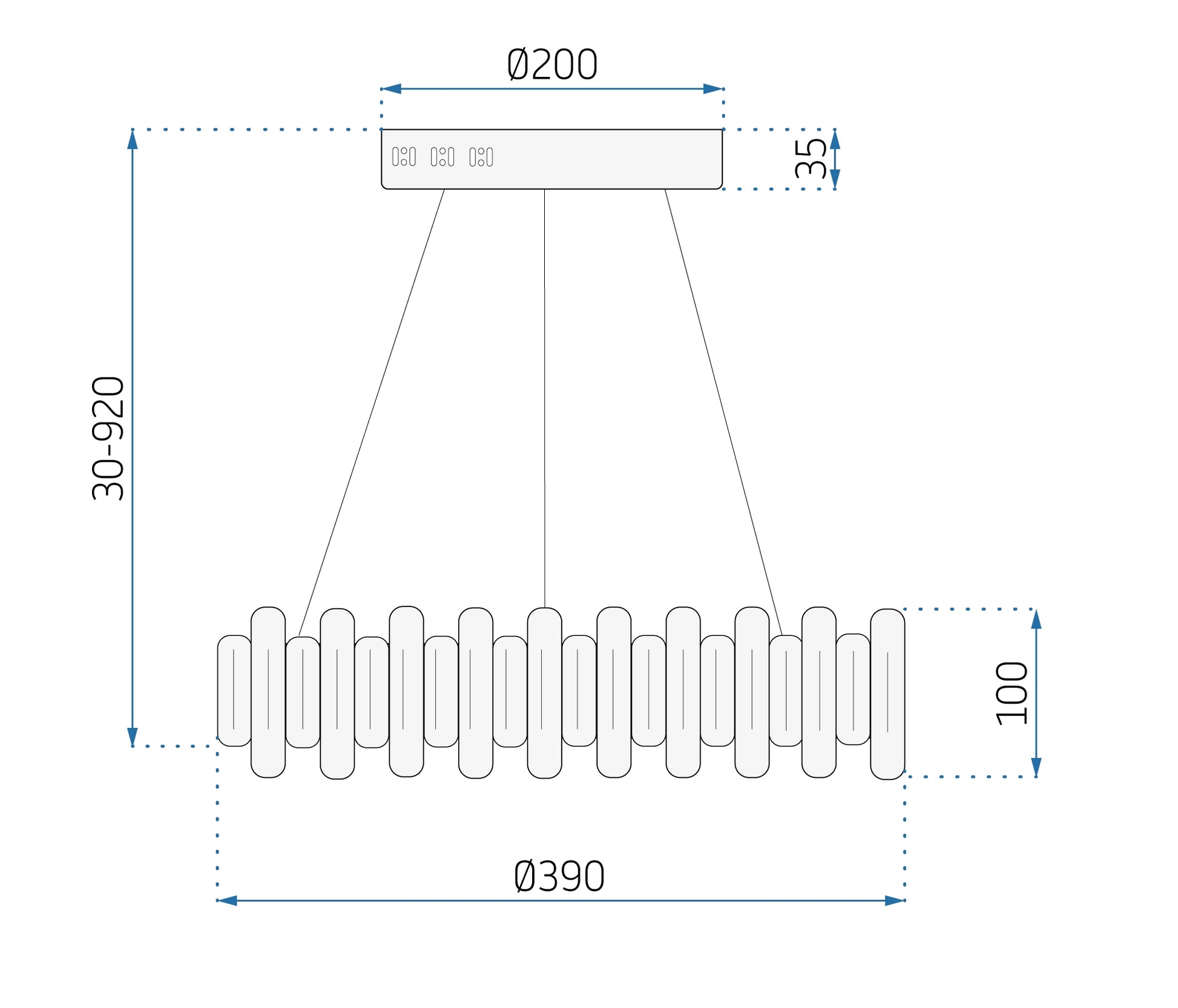 Kryształowa Lampa Sufitowa Led App1041-cp + Pilot  12