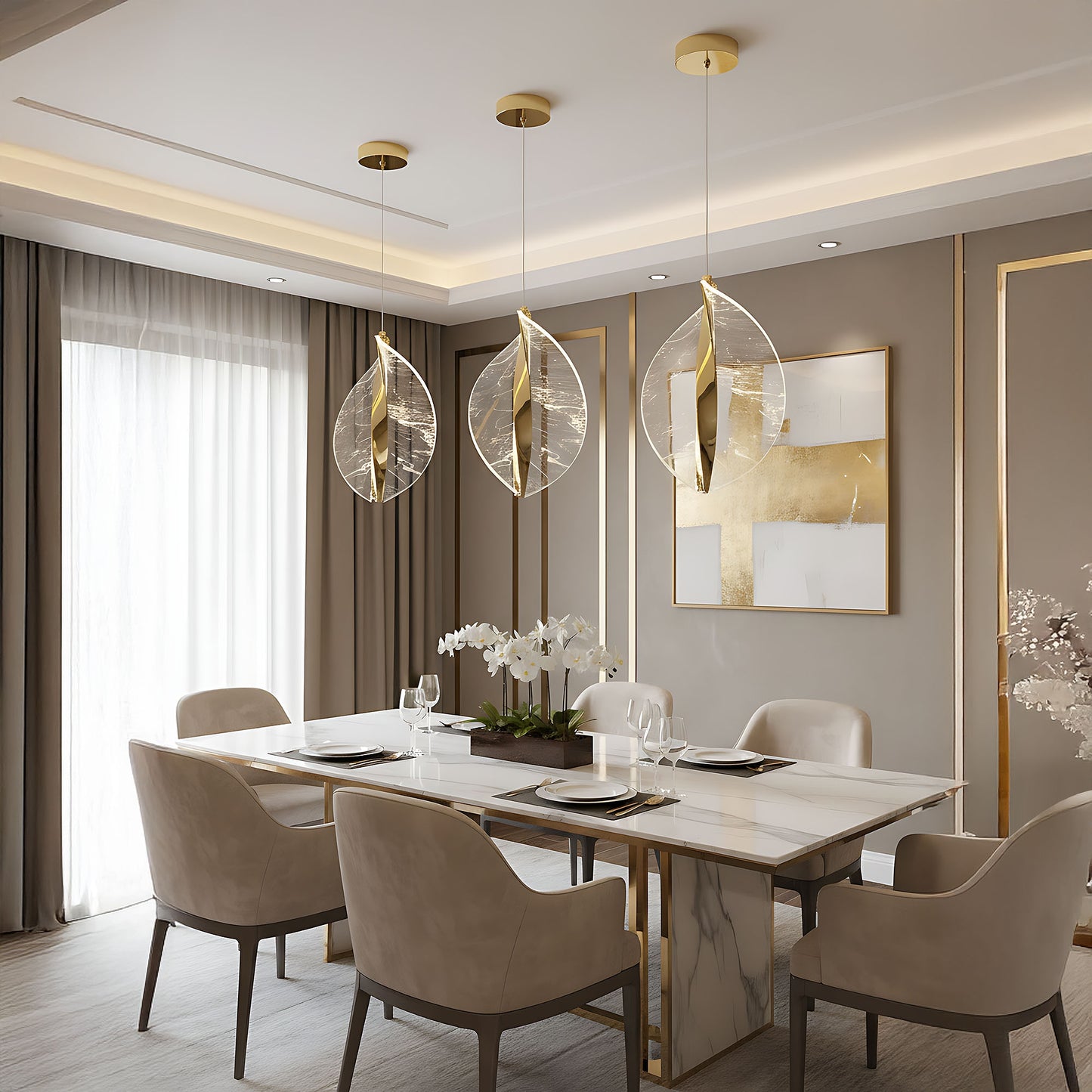 Lampa Led G129-cp Gold  2