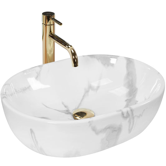 Lavoar pentru blat Rea Amelia Marmo Shiny  1