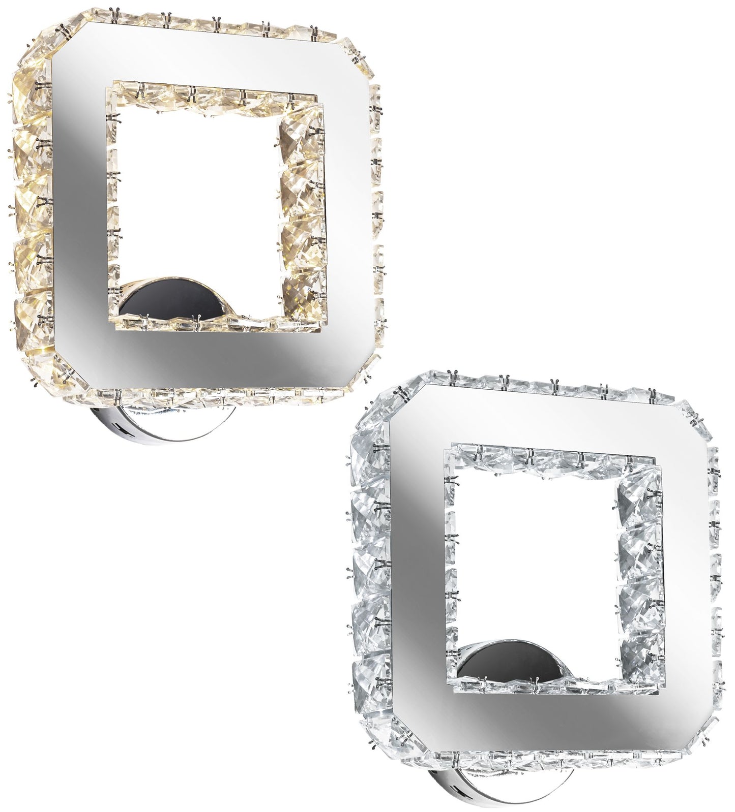 Aplica de perete cu cristale LED APP415-W APP416-W Alb cald 3000K 10