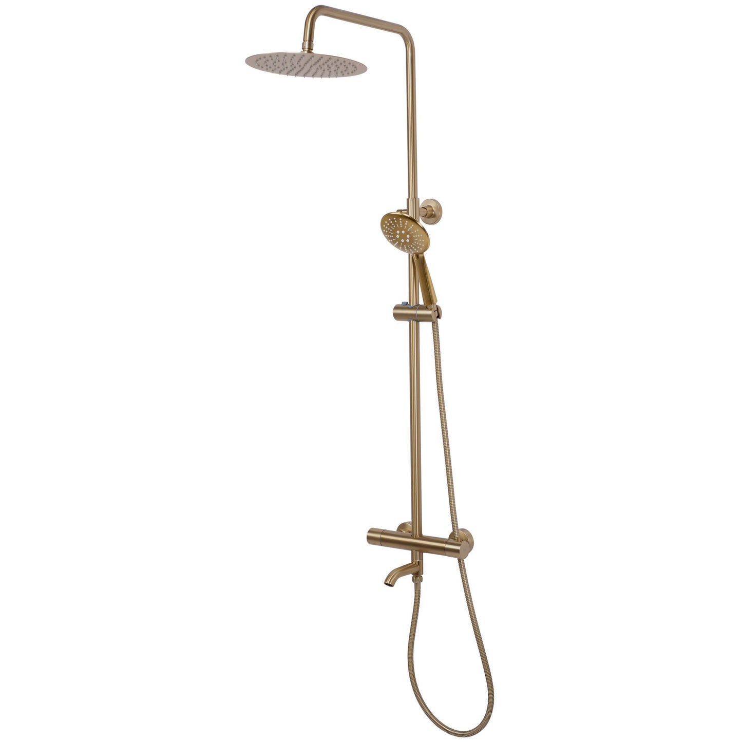 Coloana de dus cu termostat REA Lungo Gold Brush  5