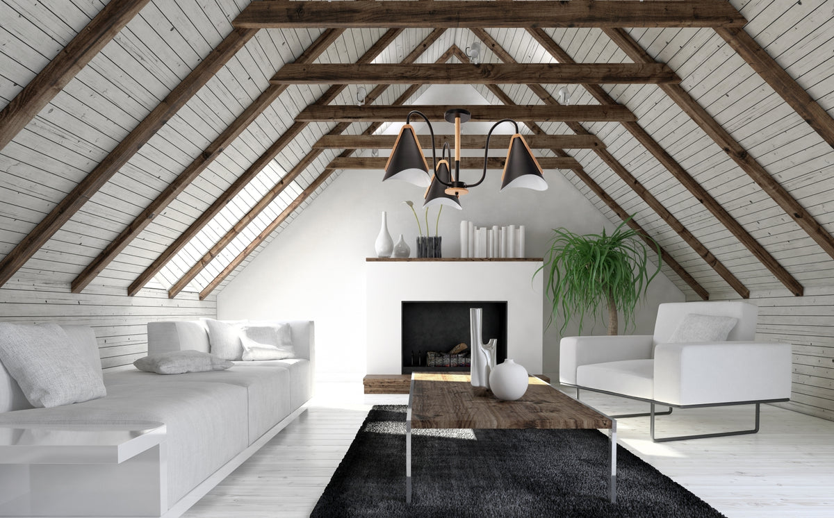 Lampa Scandinavă Cu Trei Brațe, Neagră, APP605-3C  6