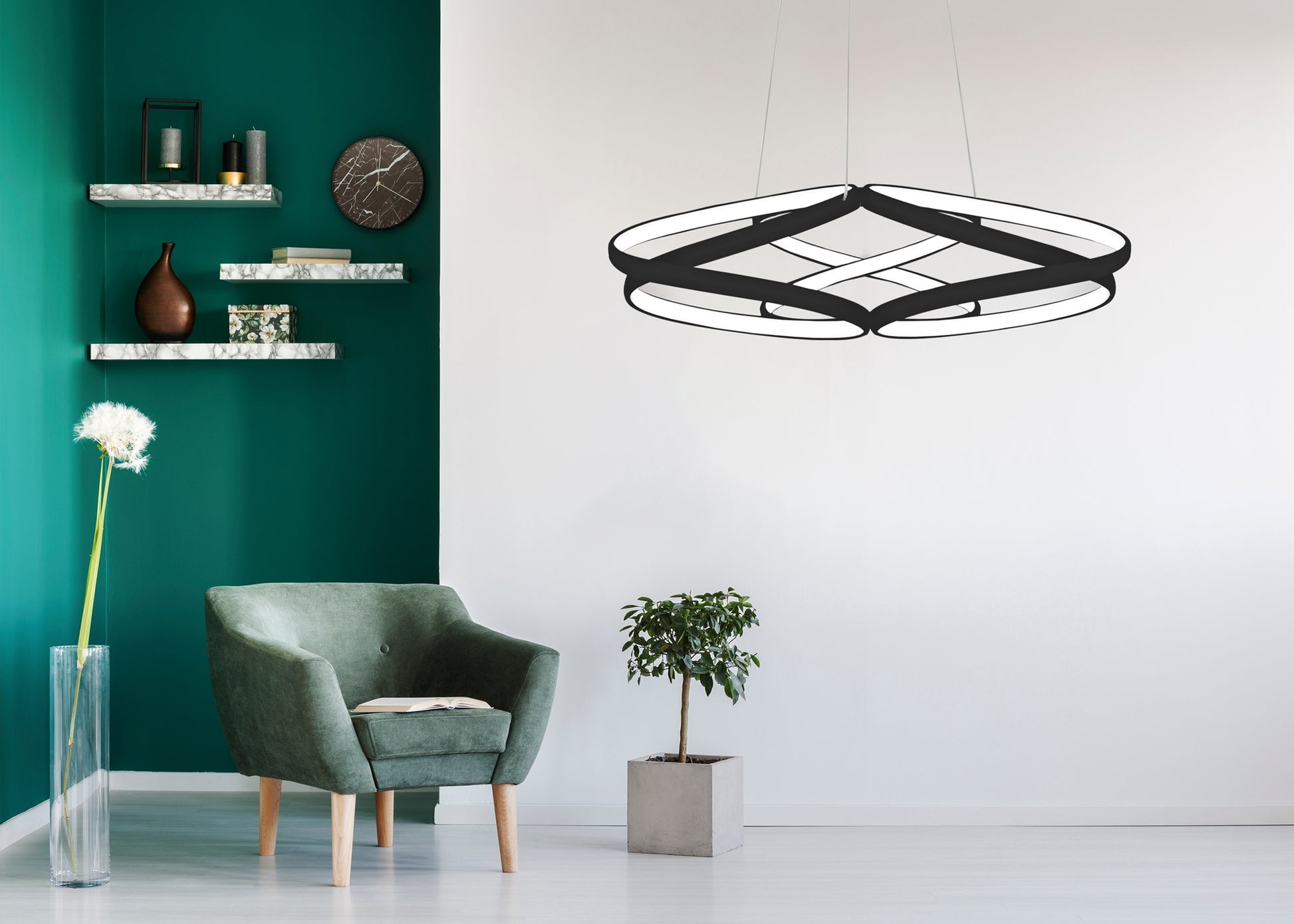 Lampa Led App793-cp Black Flat  5