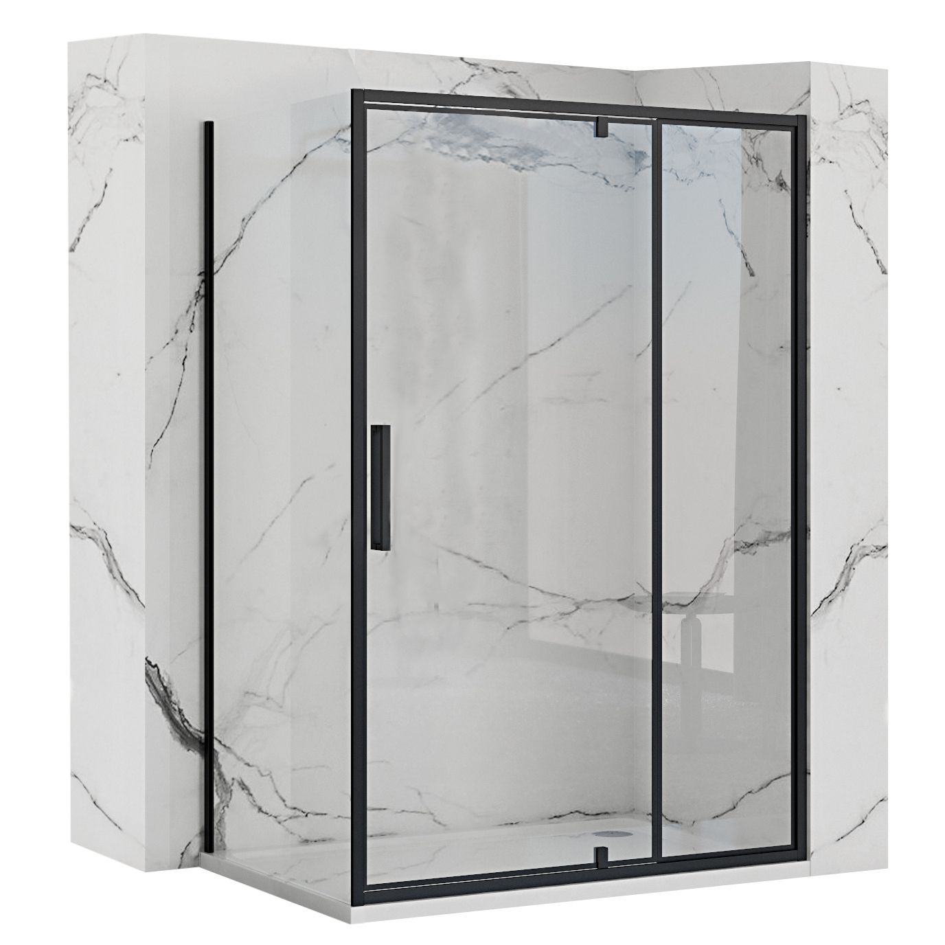 Cabina de dus De colt Rapid Swing Usa:80 x Perete:90 2