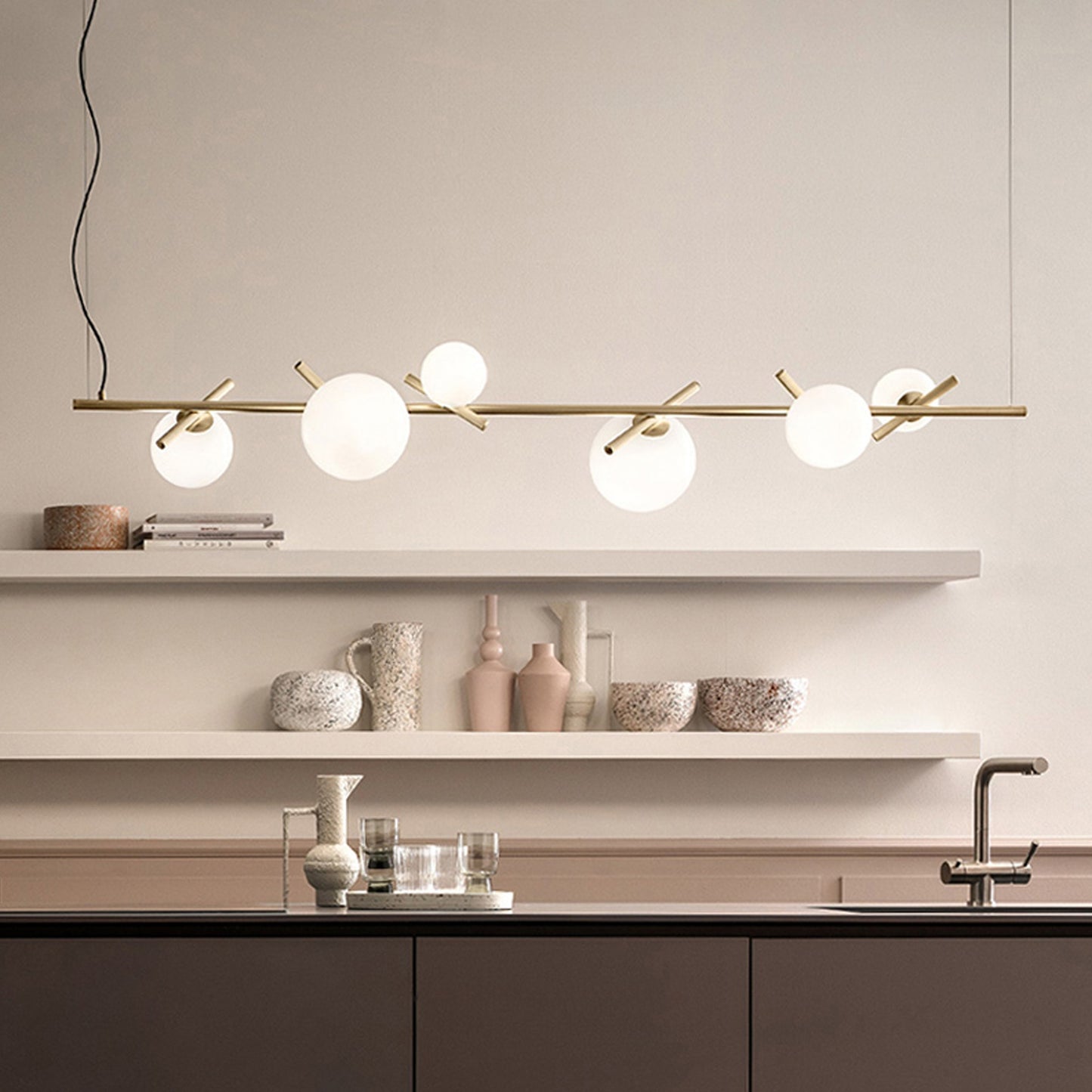 Lampă Suspendată APP1664-6CP Gold  3