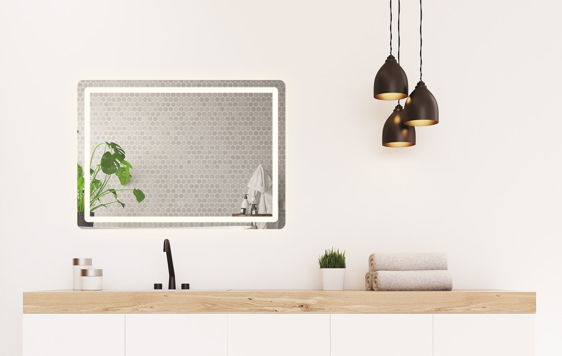 Oglindă LED 80x60cm P10407  7