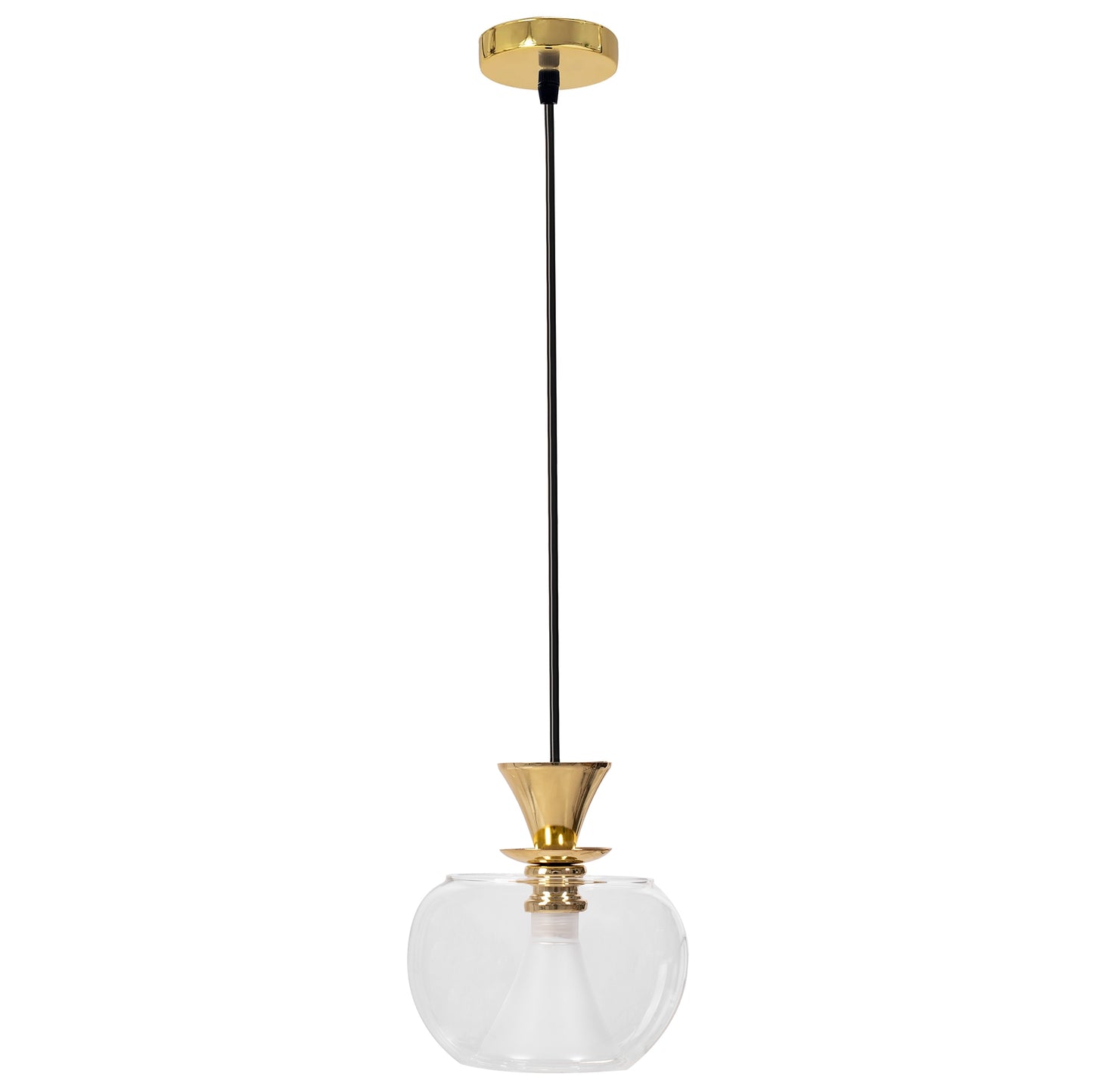 Lampa De Tavan Suspendabila Din Sticla Sfera Auriu APP902-1CP  1
