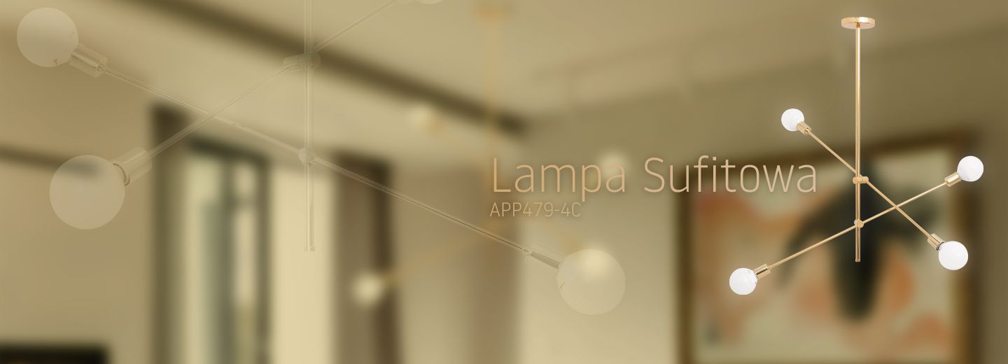Lampă de tavan suspendată cu două brațe reglabilă APP479-4C  5