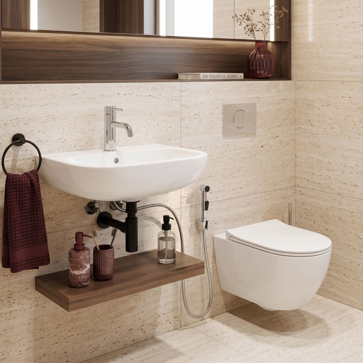 Baterie Lavoar Cu Bidetta Rea Lungo Chrome 3