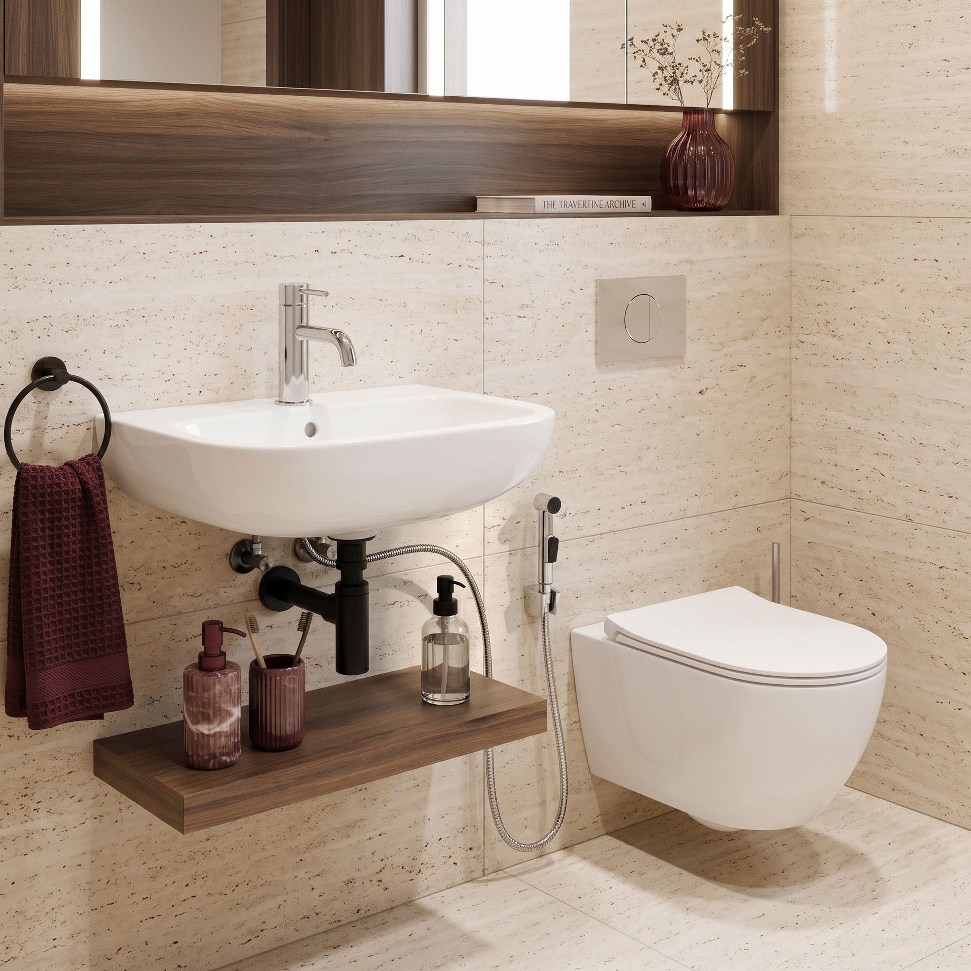 Baterie Lavoar Cu Bidetta Rea Lungo Chrome 3