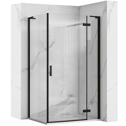 Cabina dus REA Hugo Black 100x90  1