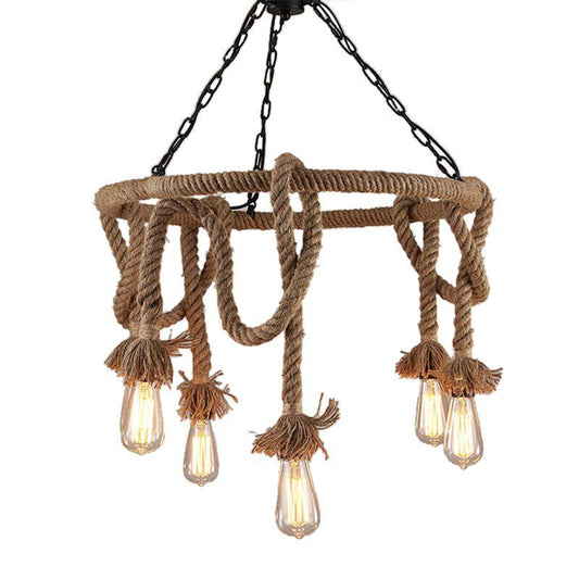 LAMPĂ DE PLAFON CU CANDELIER 5 E27 APP677-5CP  1