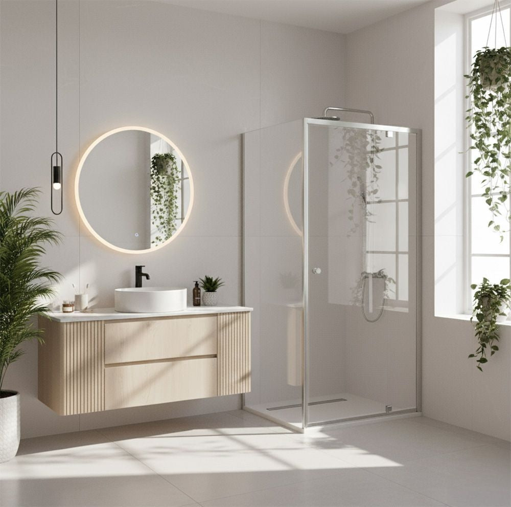 Cabina De Dus Rea Primo Swing 90x90 Chrome  2