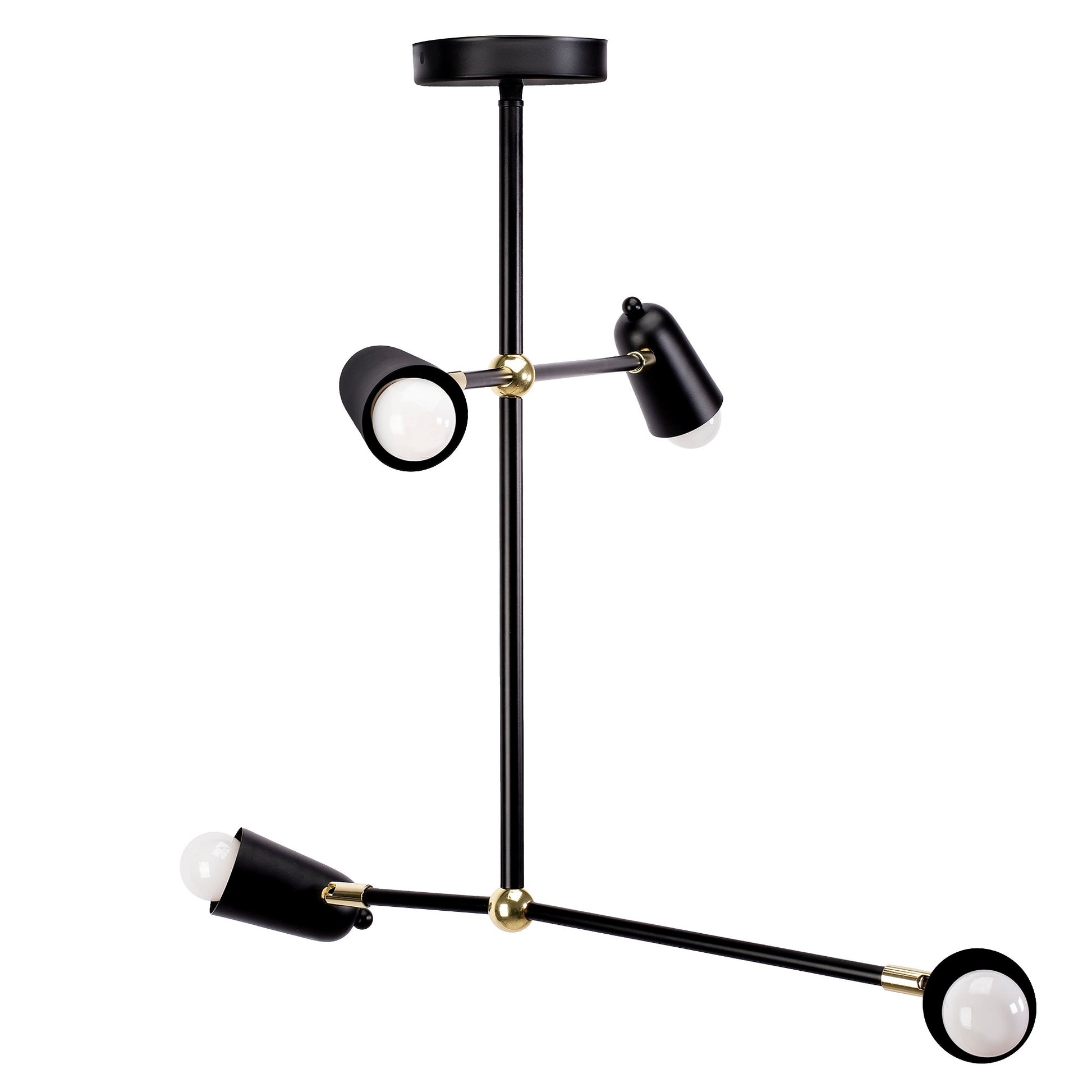Lampa APP1708-4CP Black + Gold  9