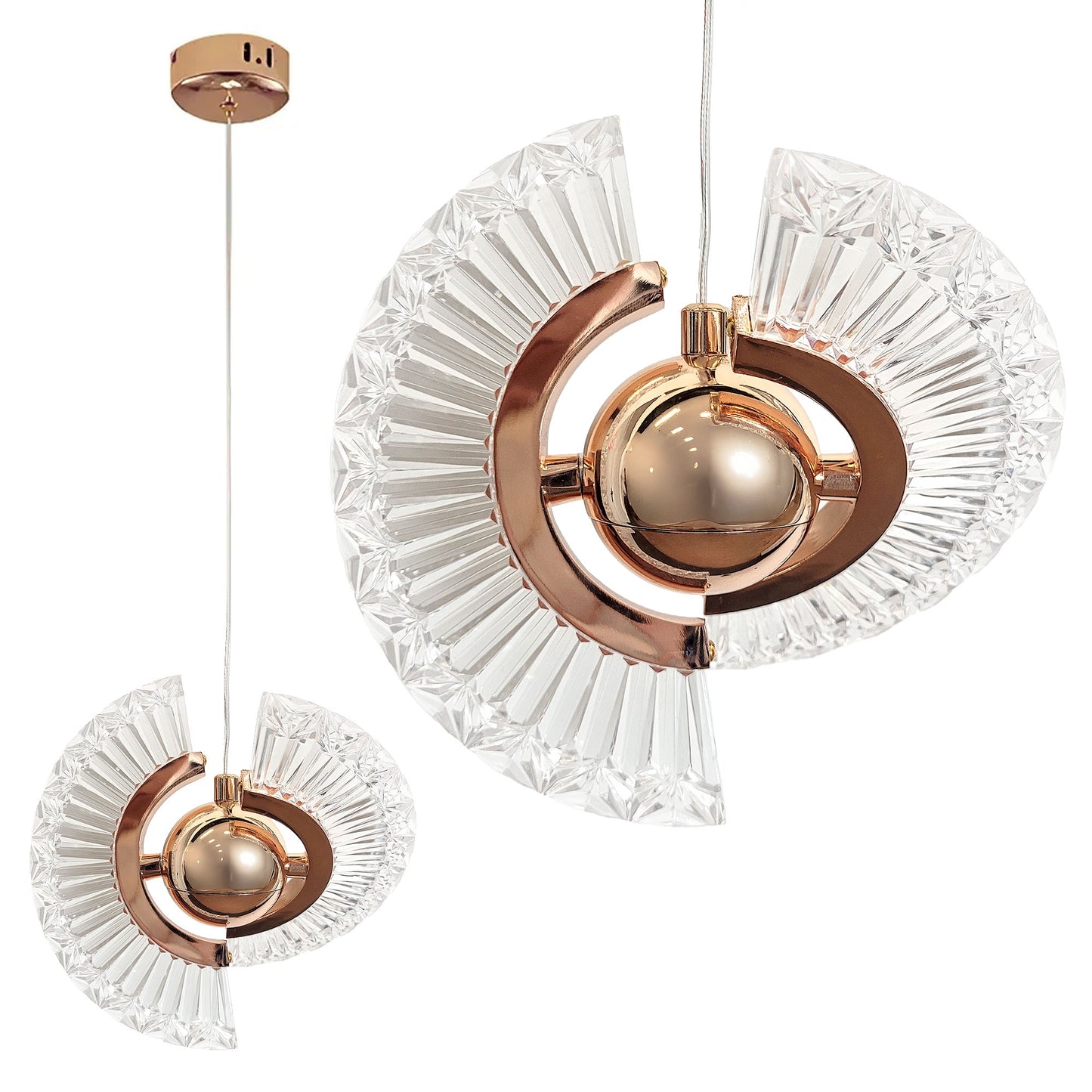 Lampa Led Lhj108-2cp Gold  1