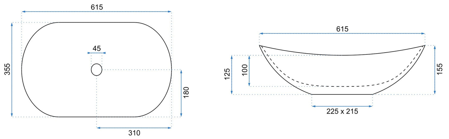 Lavoar Pentru Blat Rea Royal Powder Pink Matt  6
