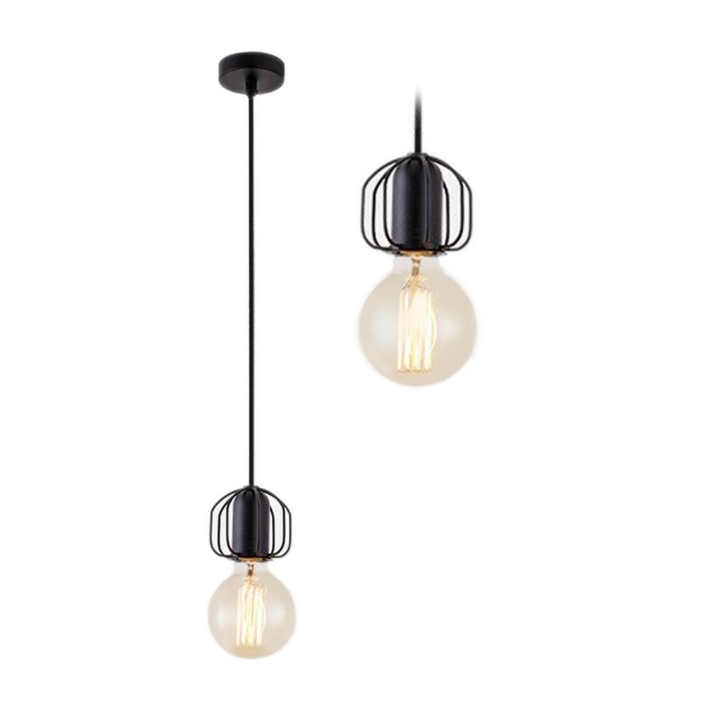 Lampa De Tavan Suspendabila Loft Black APP591-1CP  7