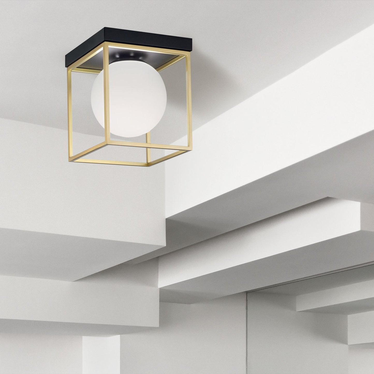 Plafoniera de tavan Gold White APP1166-1C 3