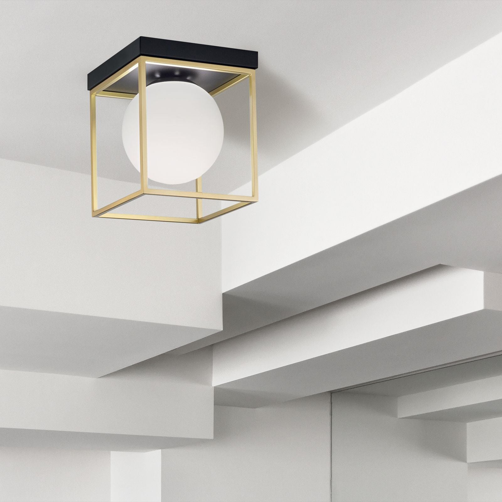 Plafoniera de tavan Gold White APP1166-1C 3