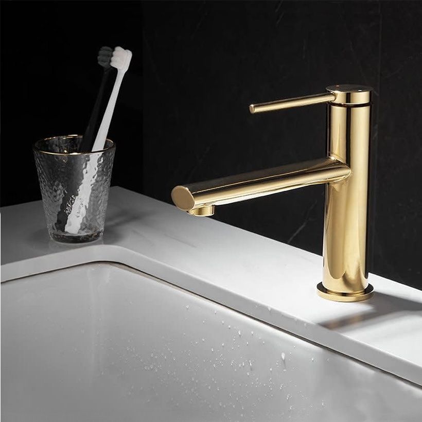 Baterie pentru lavoar REA OVAL GOLD low  2