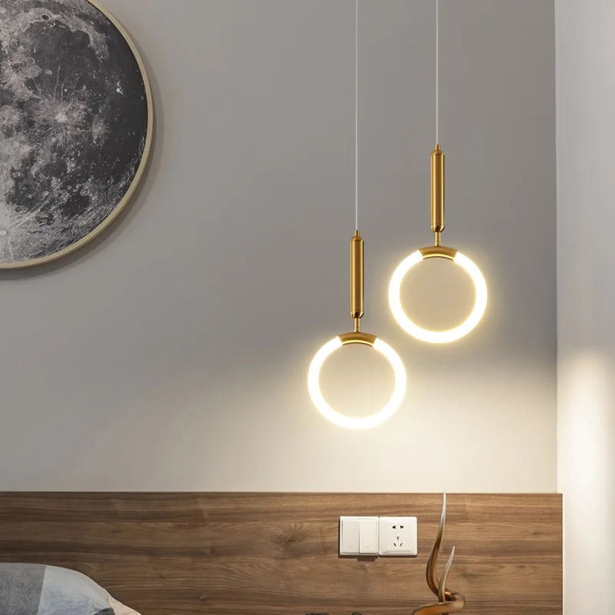 Lampă Suspendată Led Lhj058-cp1 Brush Gold  4
