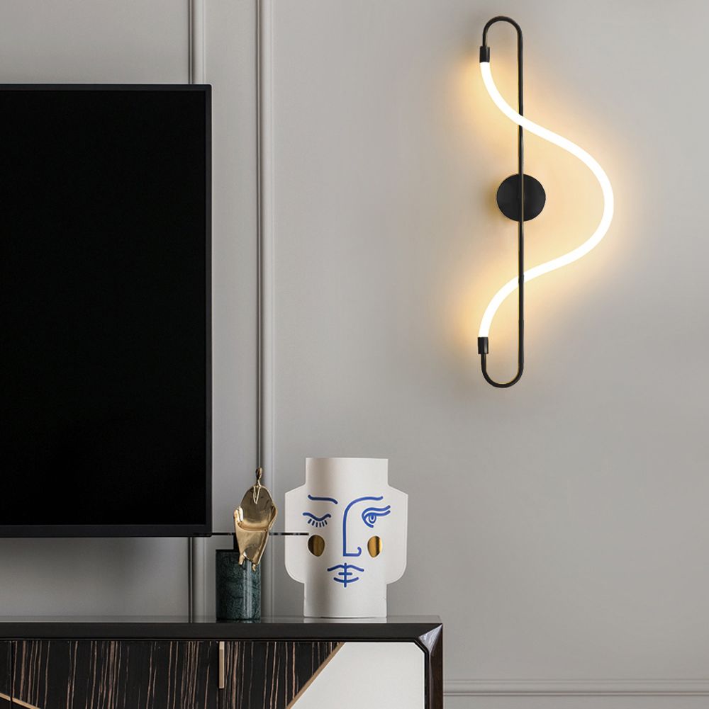 Lampa LED APP857-W LONG BLACK 5
