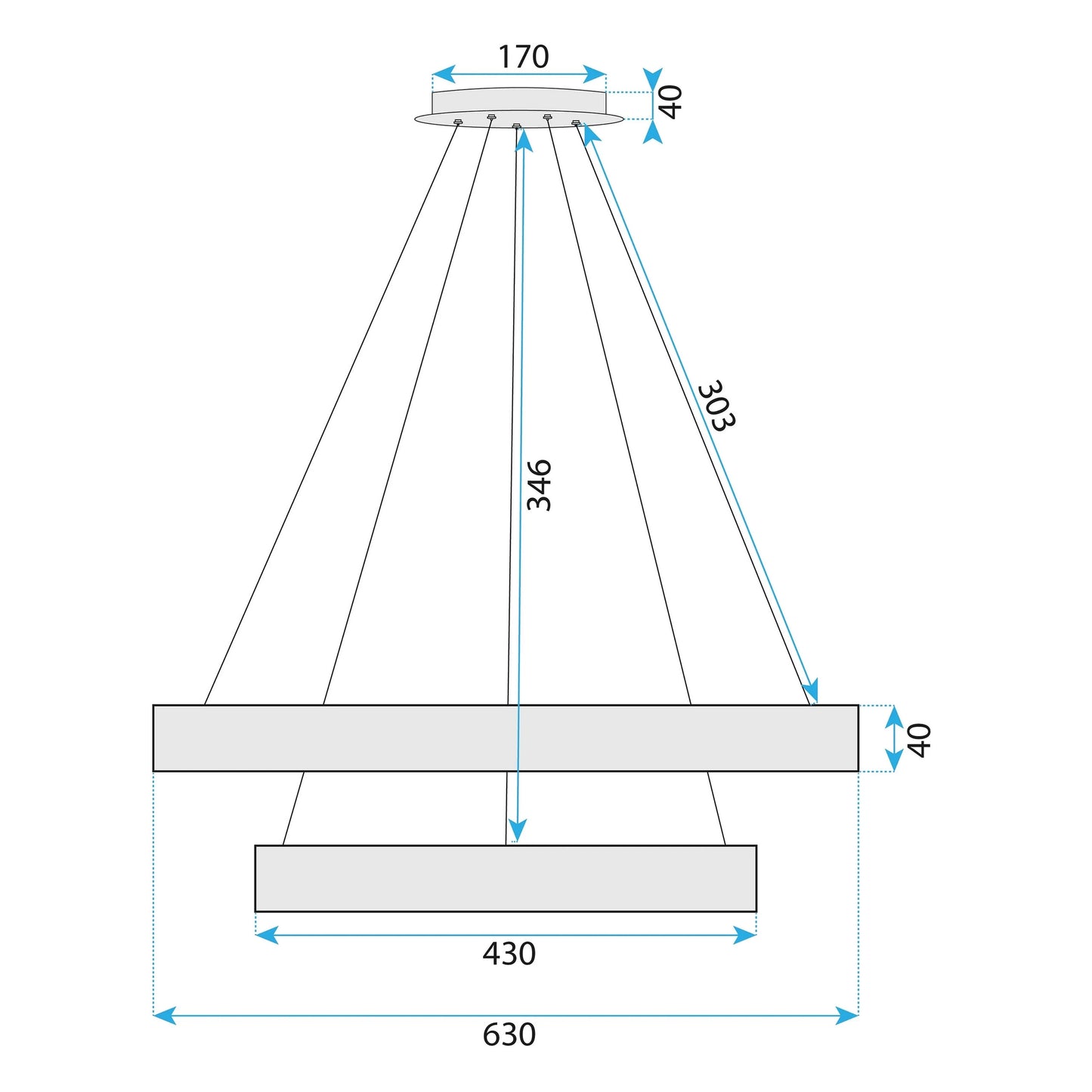 Lampa Led G046-2cp Chrome  6