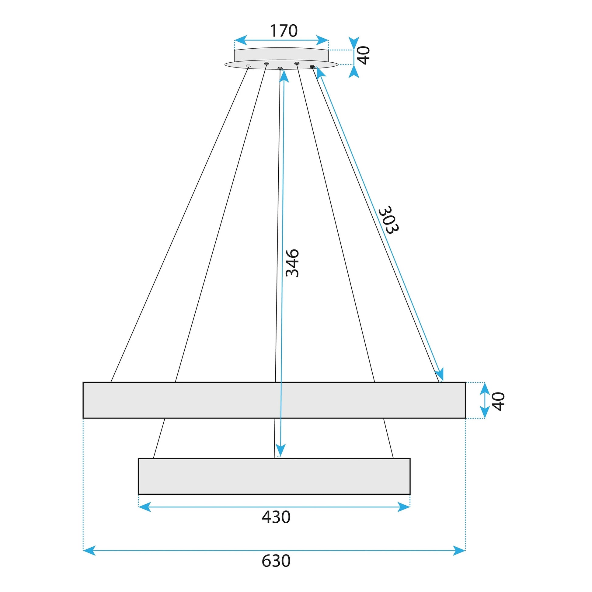 Lampa Led G046-2cp Chrome  6