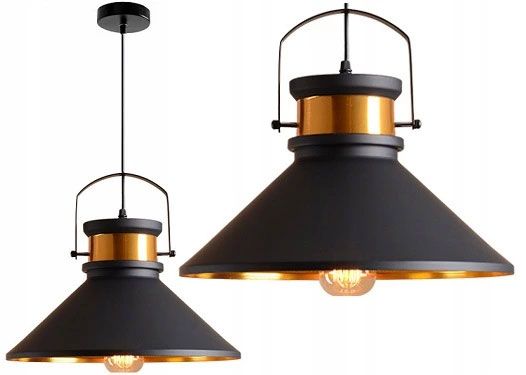 Lampa DE TAVAN ASTI B negru / Auriu  1