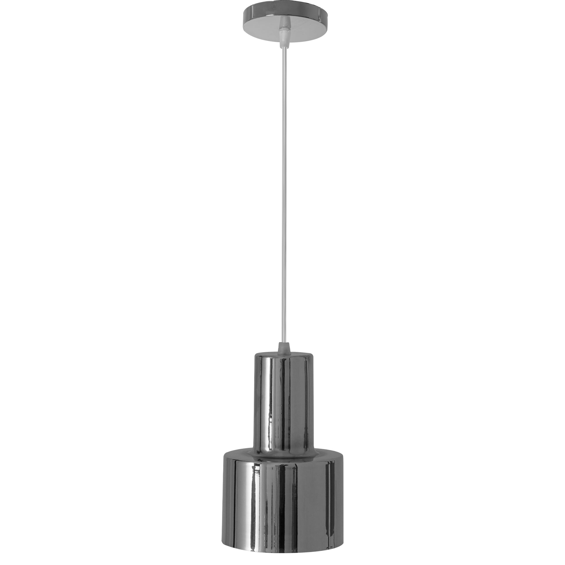 Lampă De Tavan Modernă Din Metal Cromat Argintiu  2