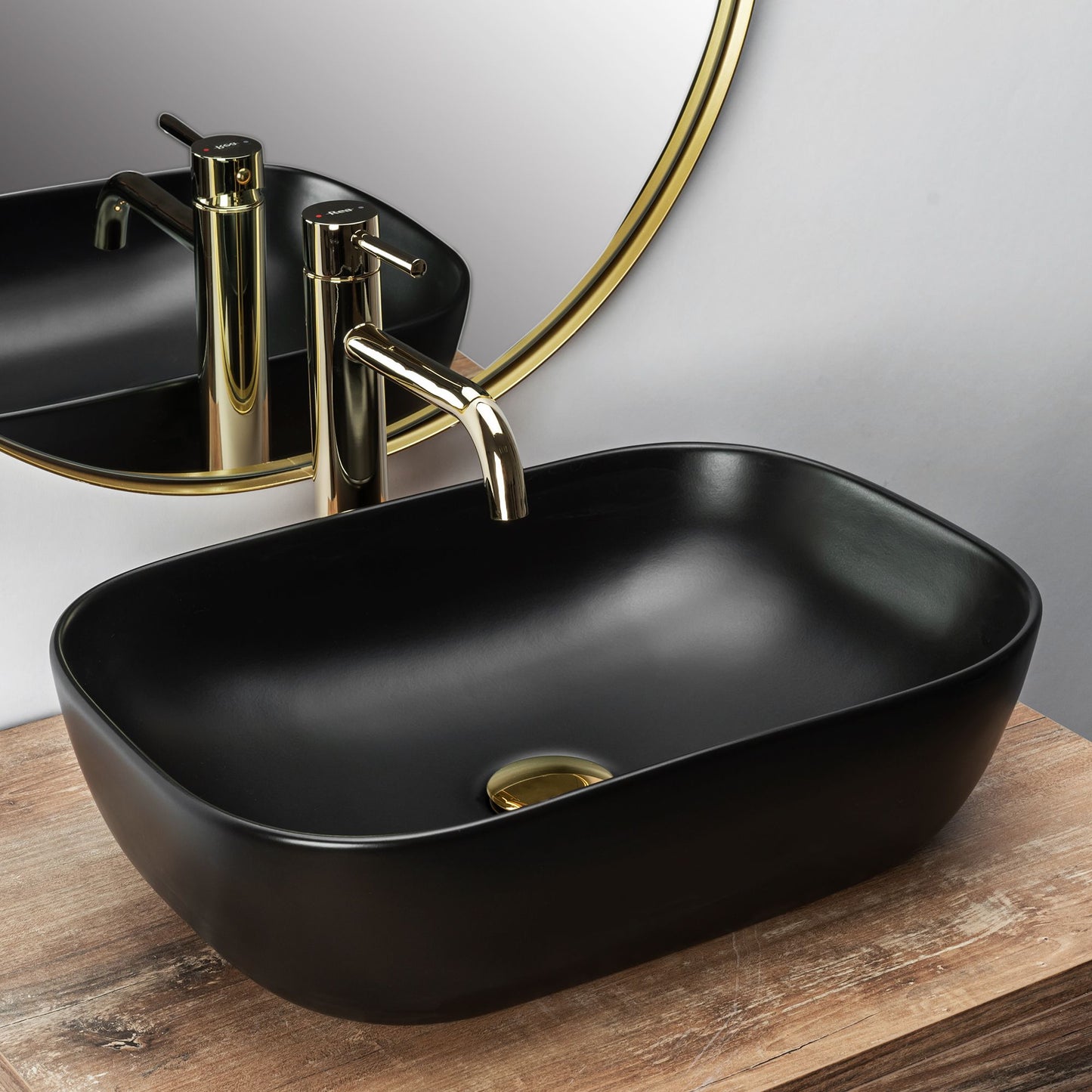 Lavoar pentru blat Rea Belinda Black Mat 2