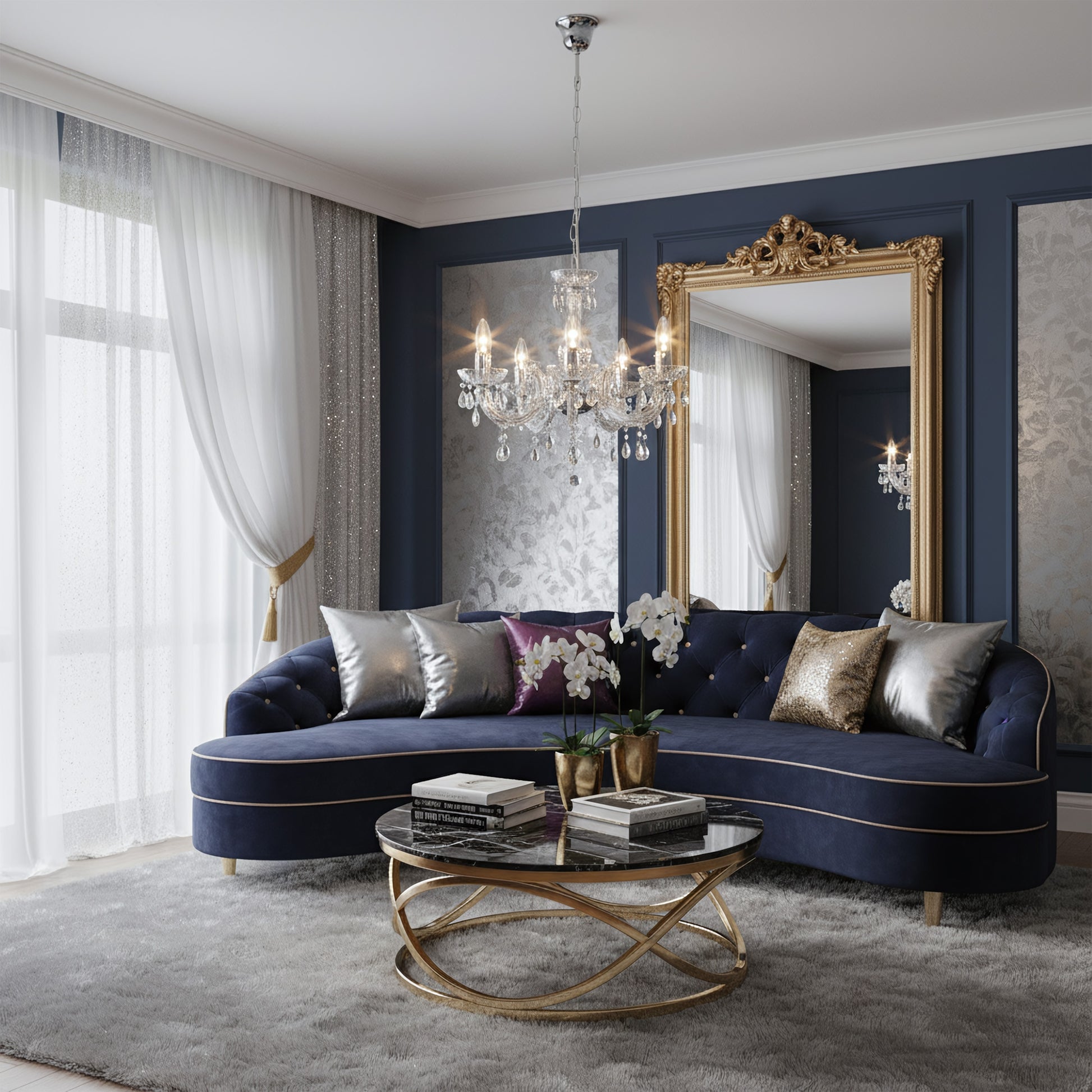 Lampă Suspendată Ebt001-5cp Transparent  5