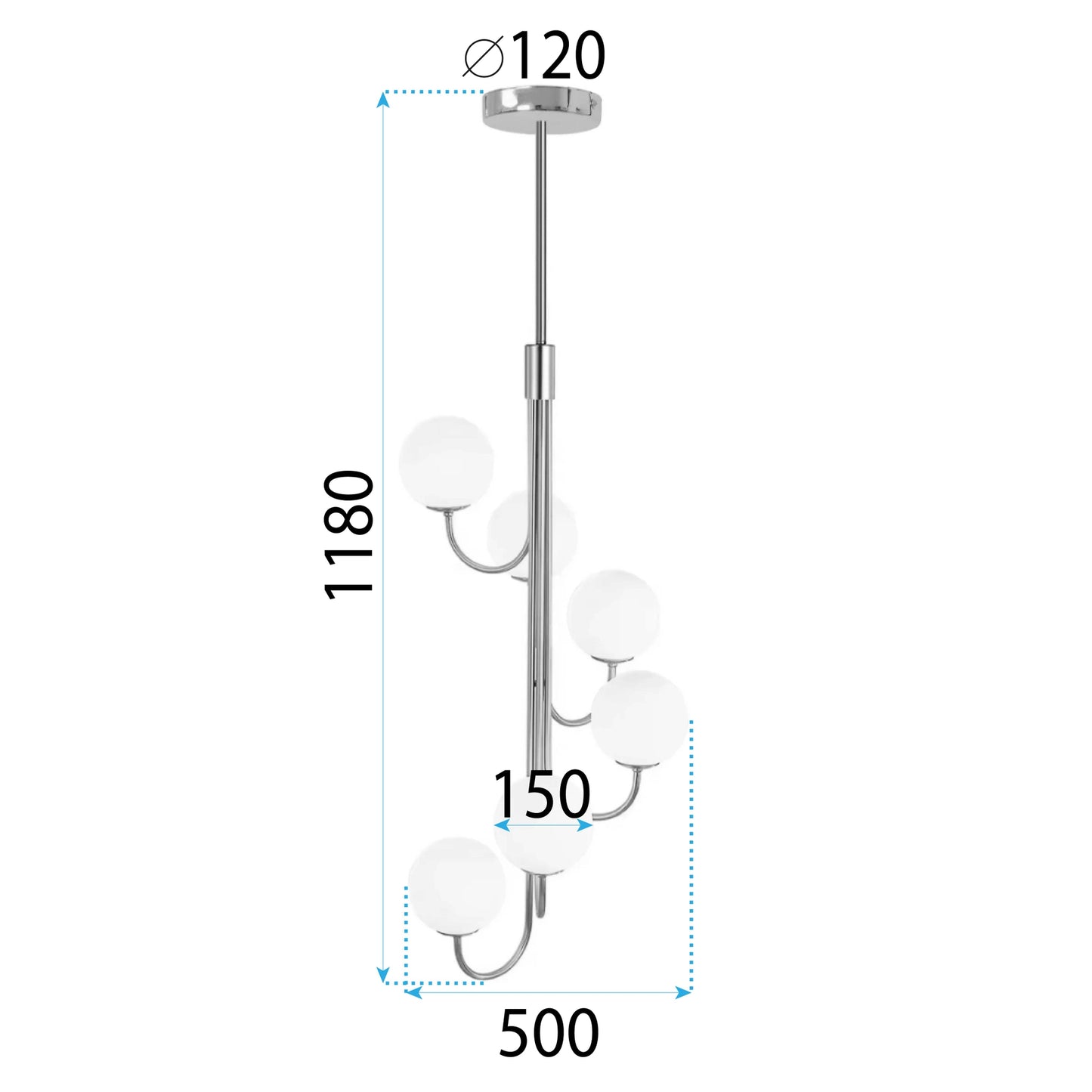 Lampă Suspendată APP1585-6CP Gold  8