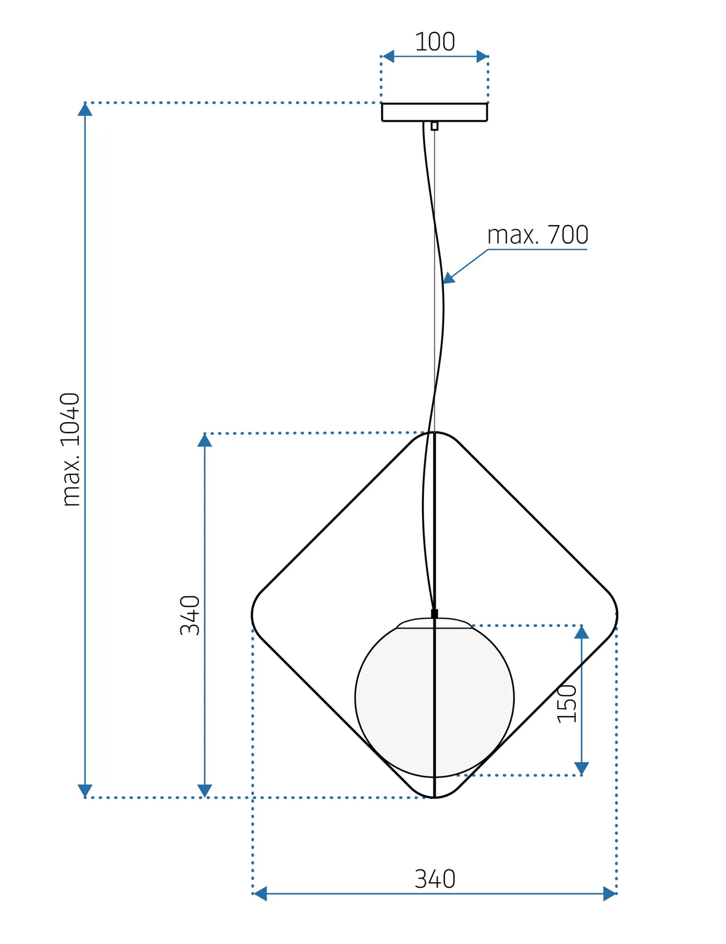 Lampă De Tavan APP1017-1CP  5