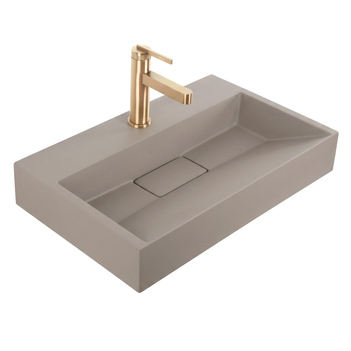 Lavoar Din Compozit Rea GOYA TAUPE 50CM + Cadru 6