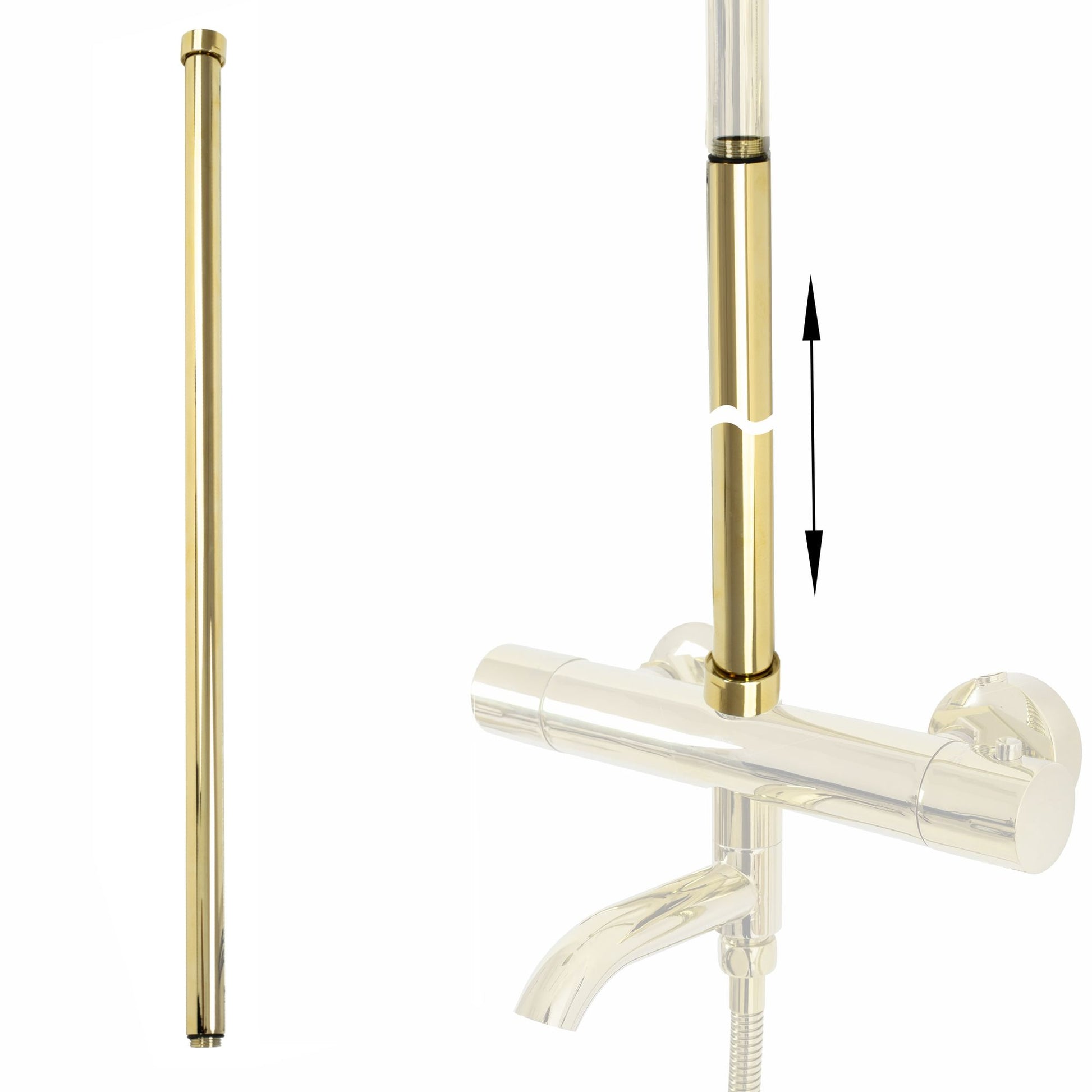 Prelungire coloana duș GOLD 60cm  1
