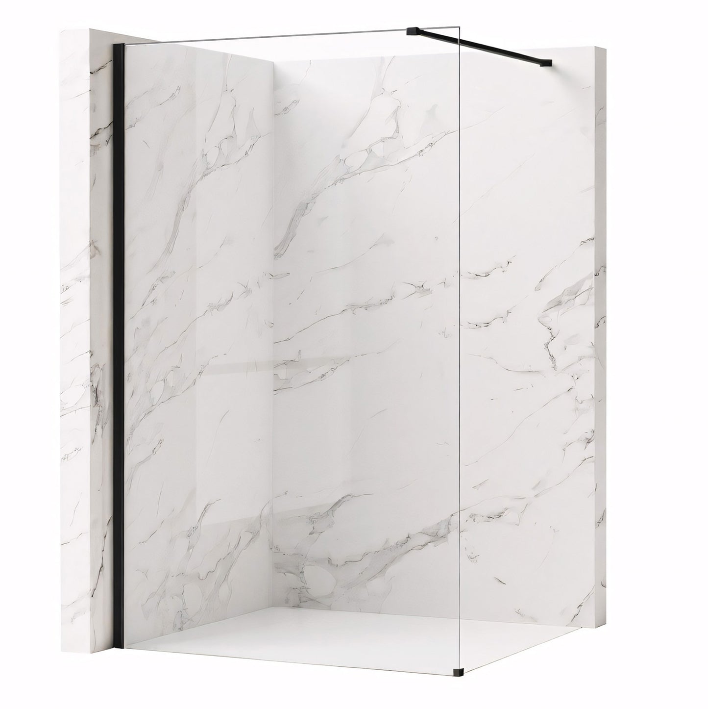 Paravan De Dus Rea Flexi Transparent / Black 120  6