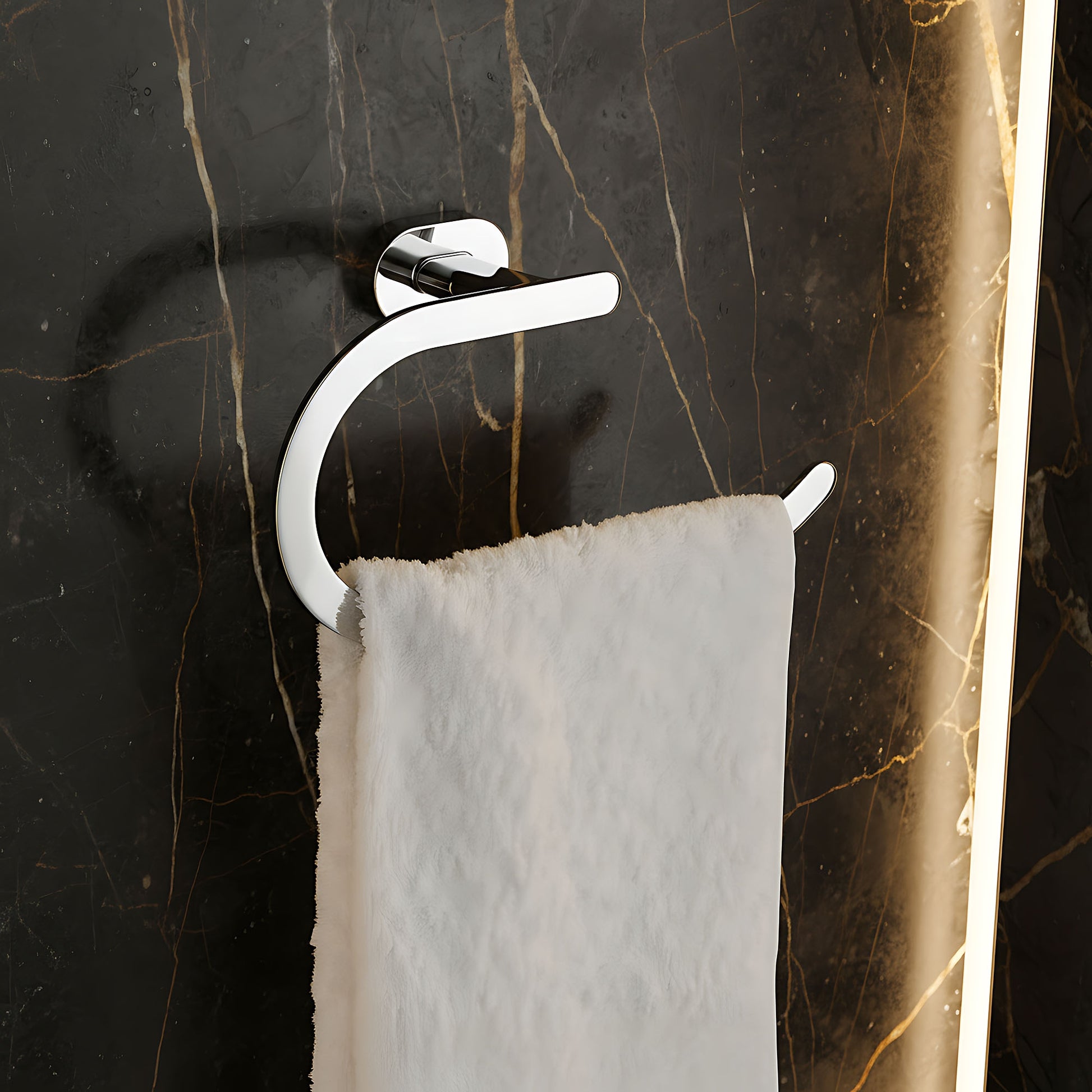 Cuier De Baie Ring 110 Til Chrome  5