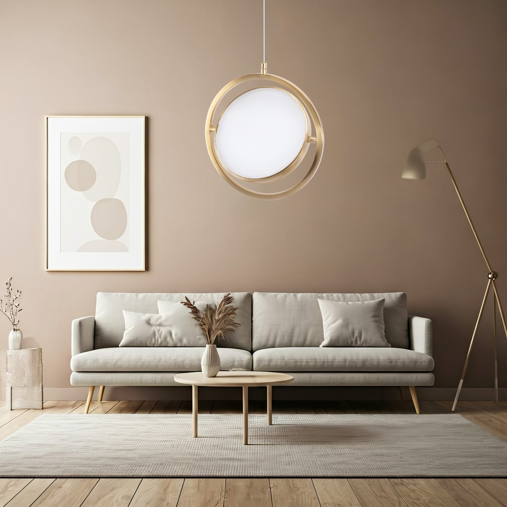 Lampă Suspendată Led App1791-cp Gold Brush  5