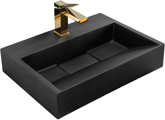 Lavoar din conglomerat GOYA BLACK MAT 50CM 1