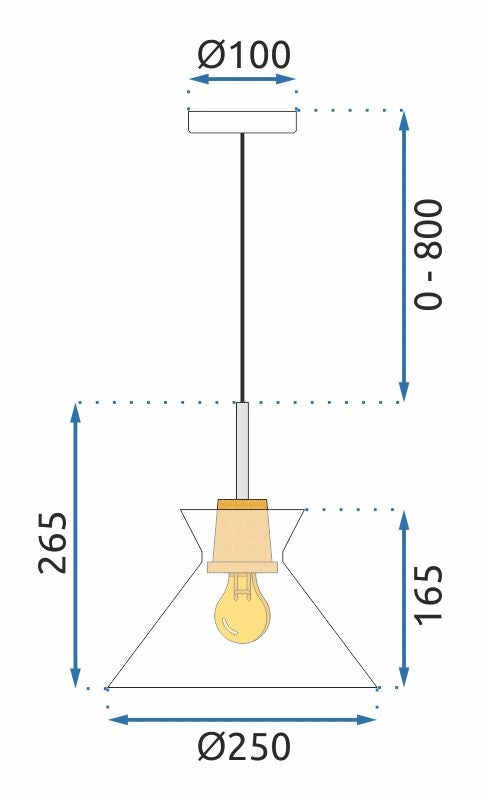 Lampă Suspendată AAPP1183-1CP B  8