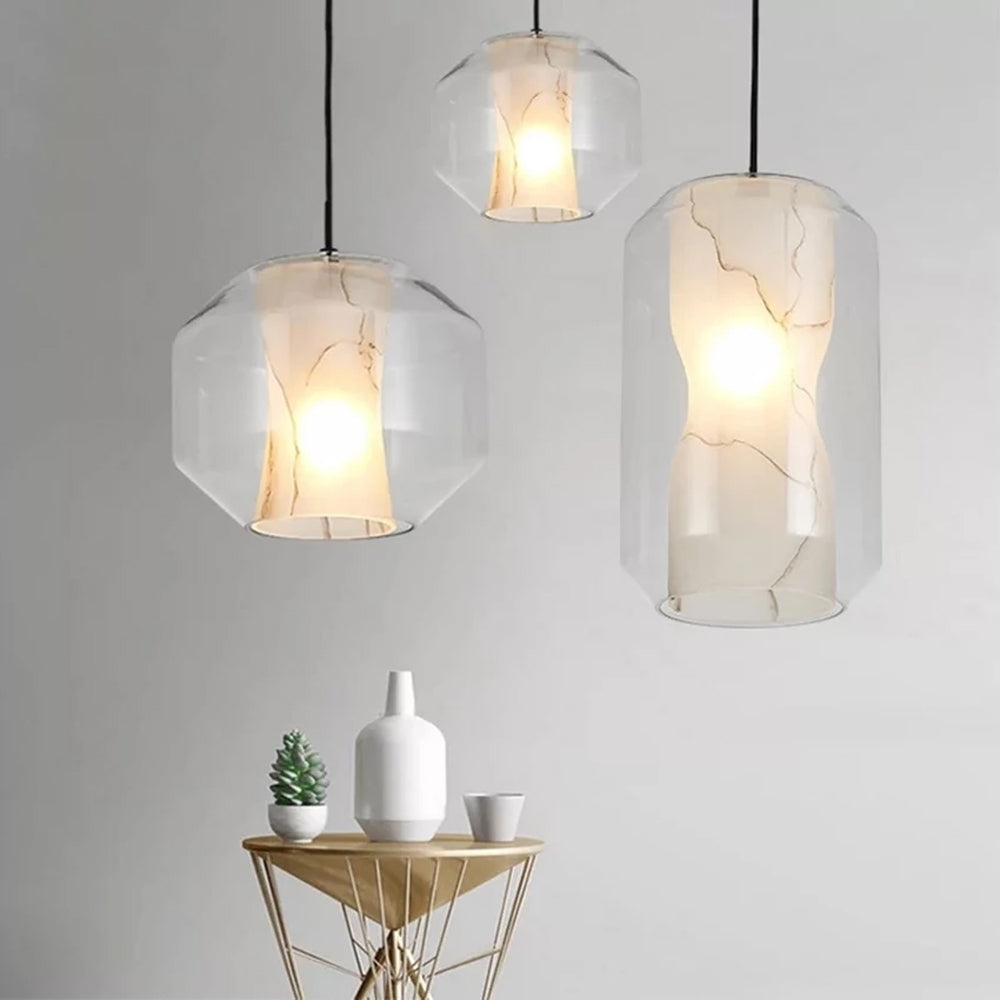 Lampă Modernă Aurie Neagra White Marble APP909-1CP  3