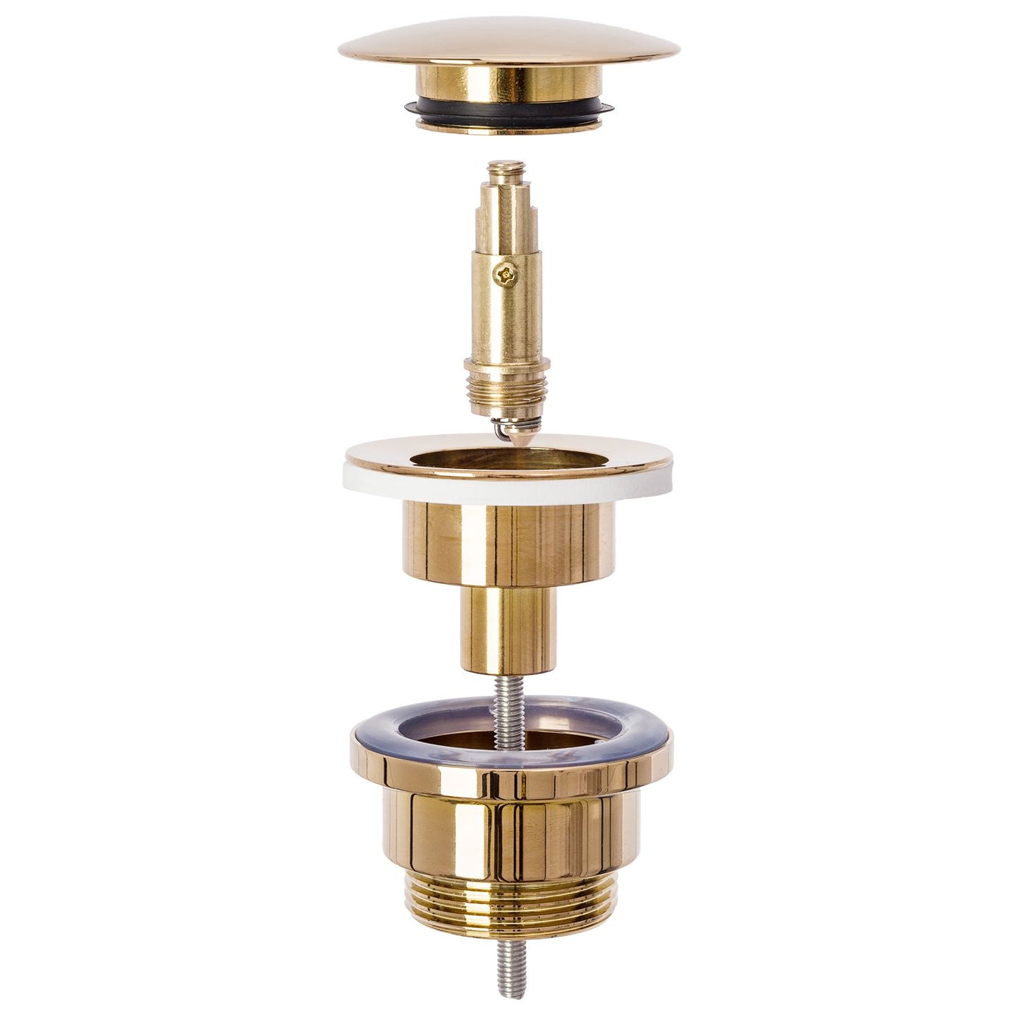 Sifon lavoar universal Auriu Roz + dop tip Click-Clack 4