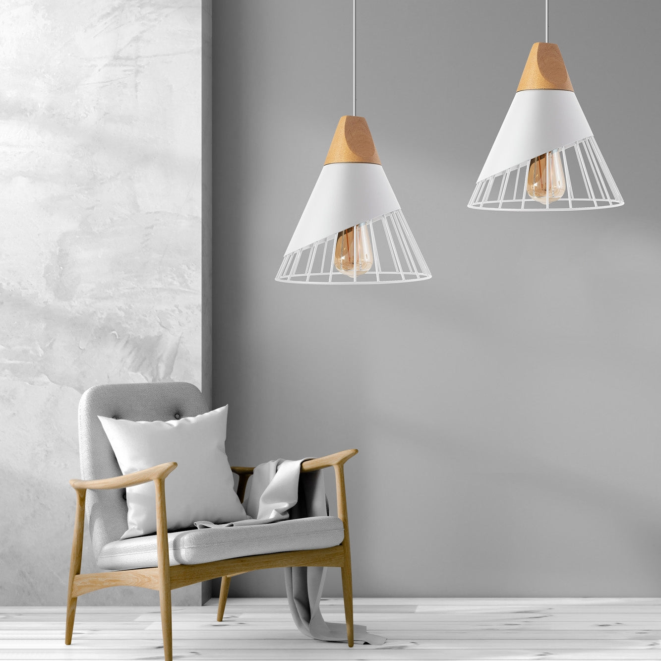 Lampa De Tavan Suspendabila Stil Scandinav Metal APP226-1CP  5
