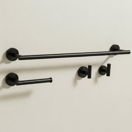 Set Accesorii Pentru Baie Ari Black 4 Piese  1