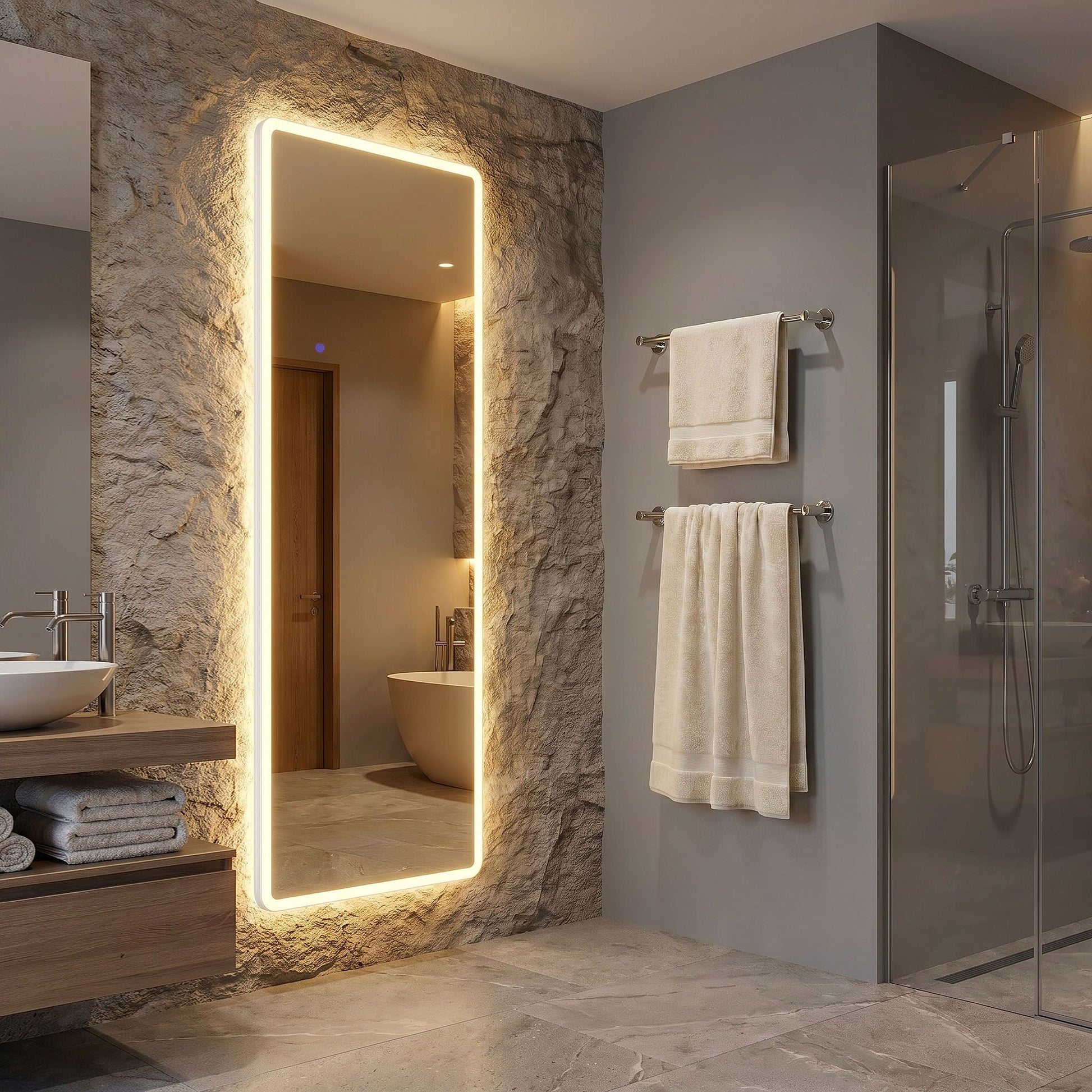 Oglindă LED Classico 60x170cm White  2