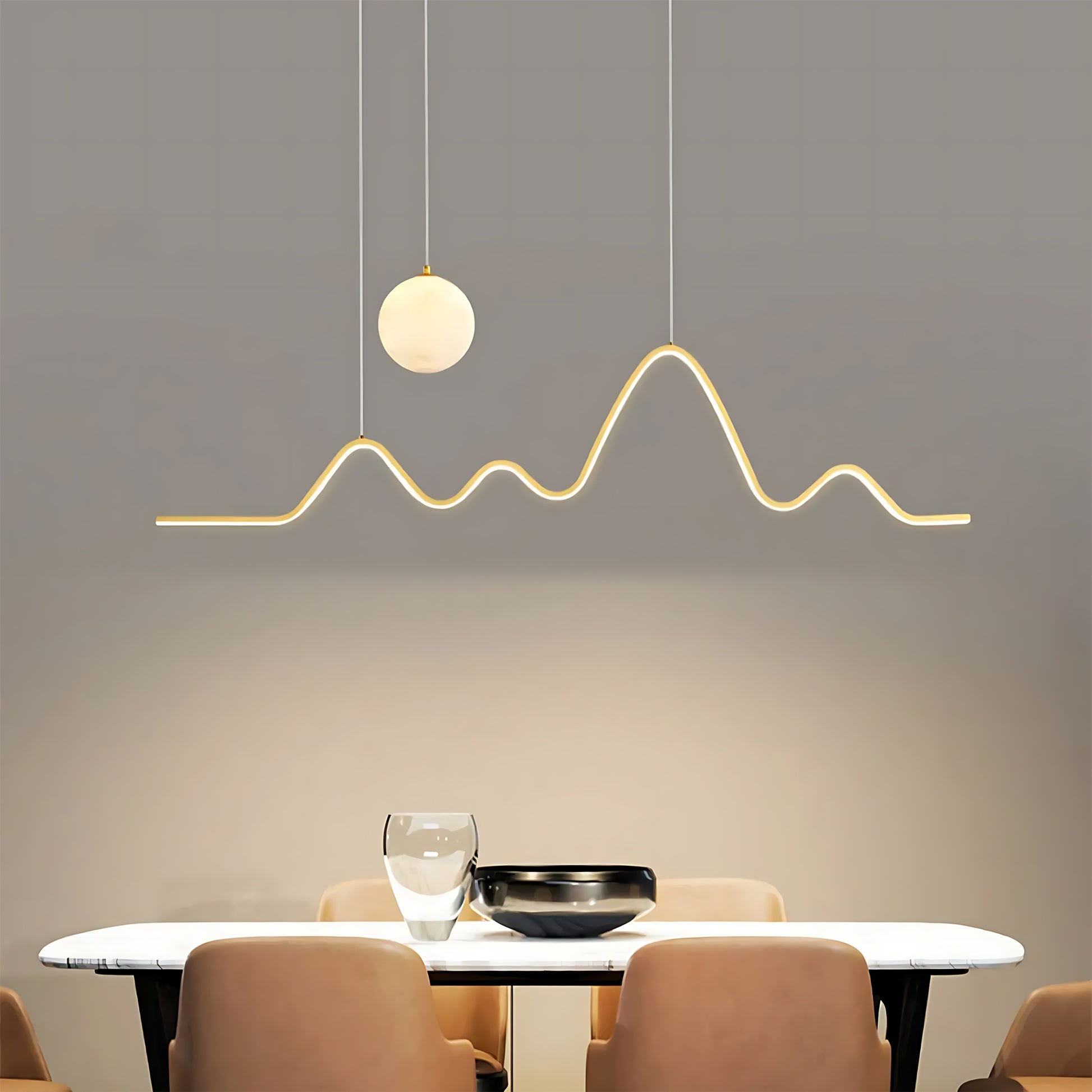 Lampa Led Lhj034-cp Brush Gold  2