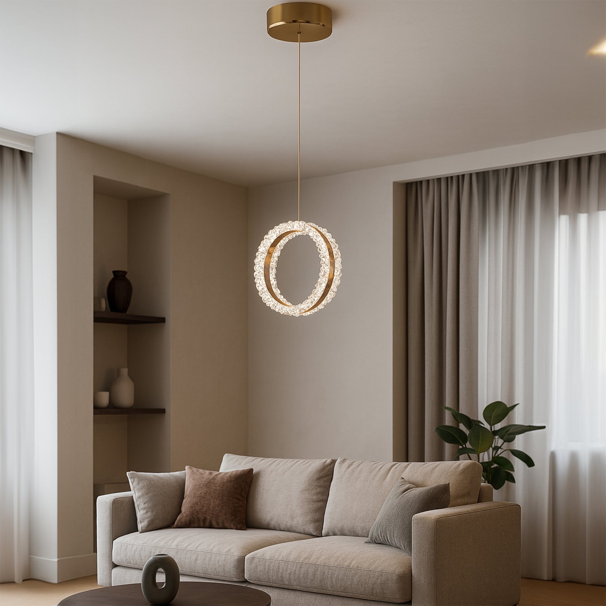 Lampa Led Lhj098-cp Gold  3