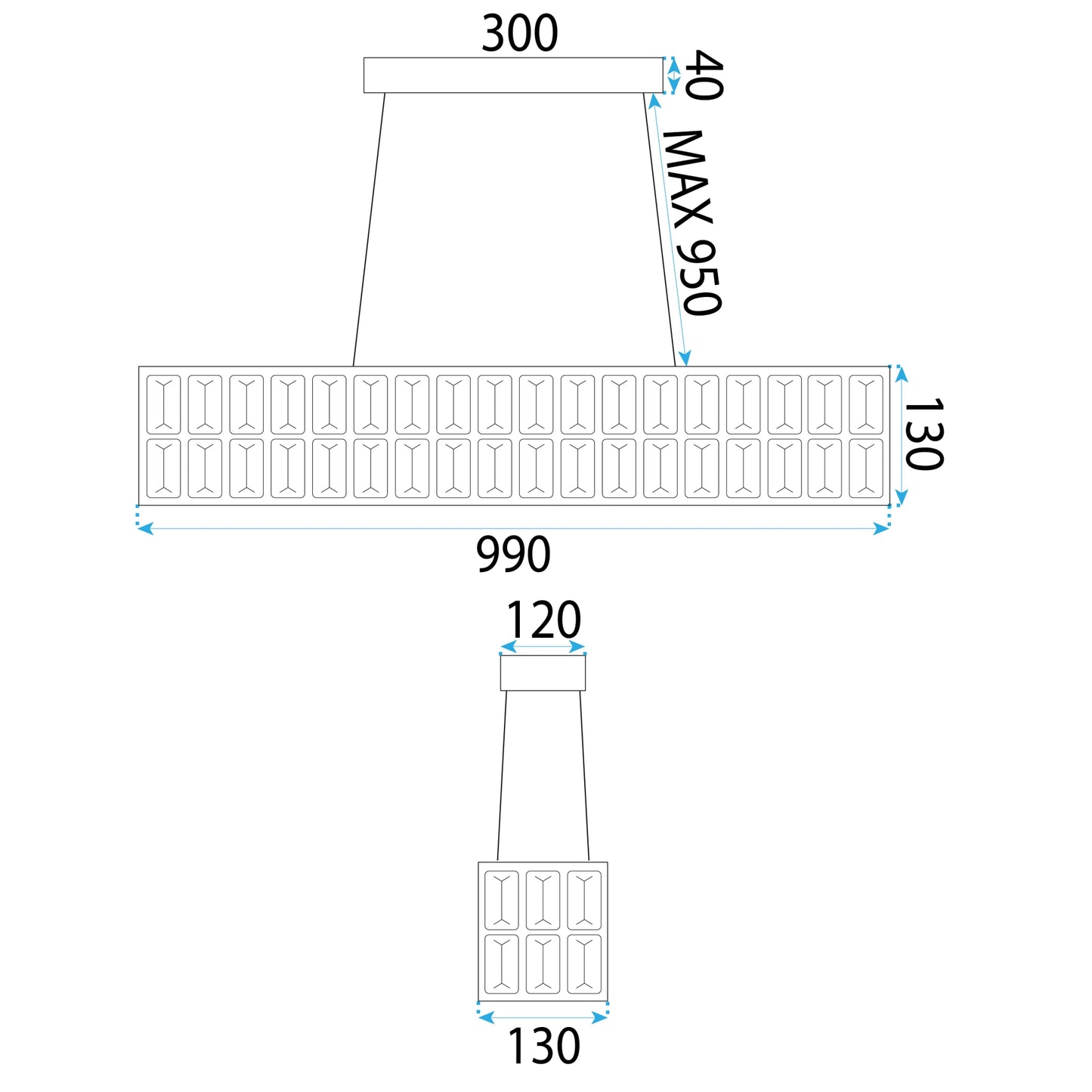 Lampă Suspendată Led App1566-cp Gold  10