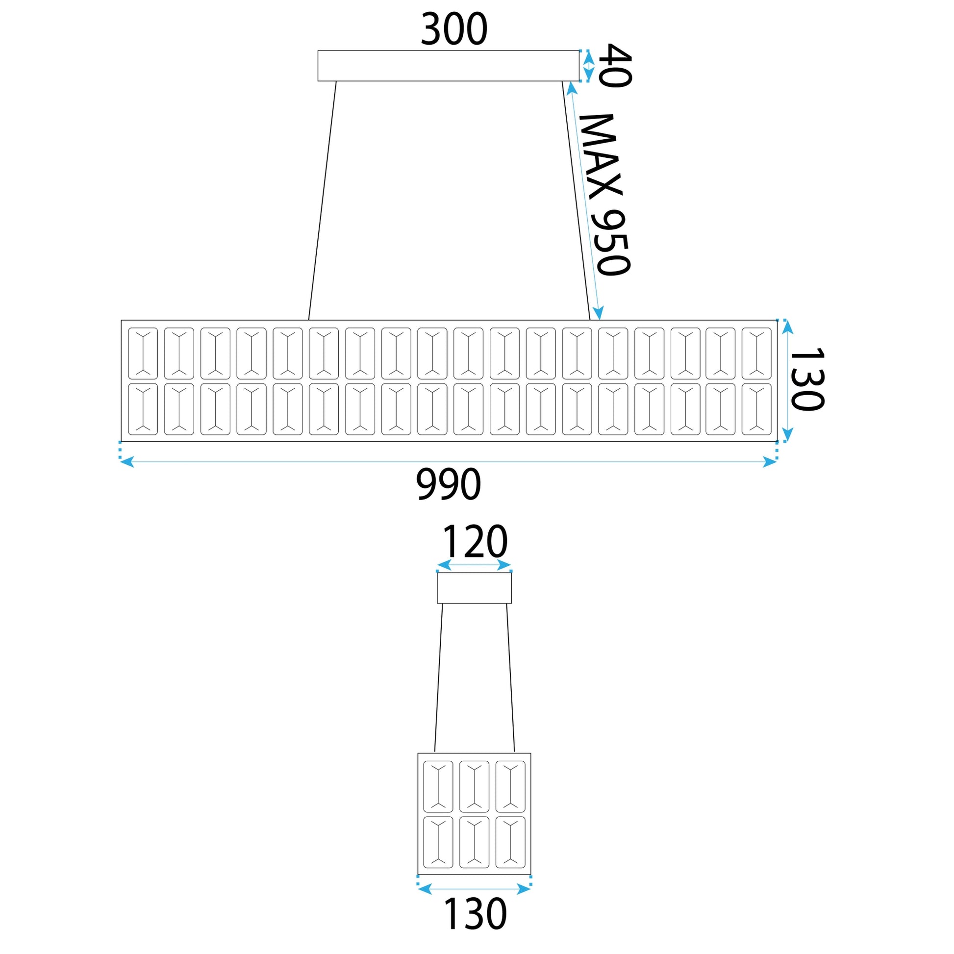 Lampă Suspendată Led App1566-cp Gold  10